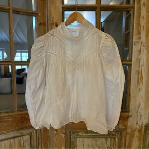 Doen White Cotton Blouse
